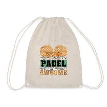 Raquette de padel Tennis Sport I Cadeau - Sac de sport léger - nature - Devant