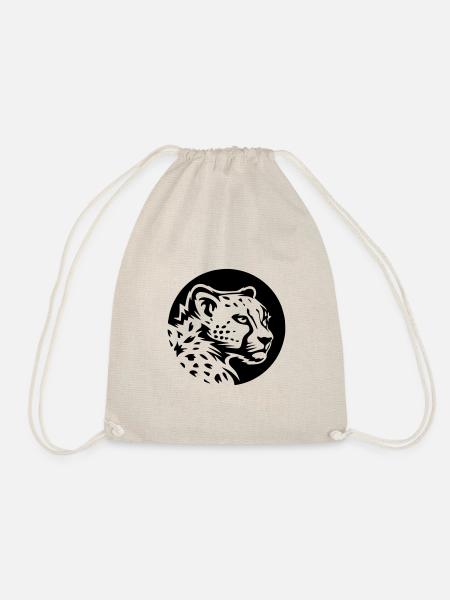 Cheetah profile - Drawstring Bag - nature