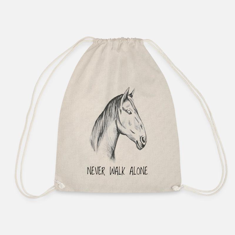 Cheval cheval écurie cheval cheval cheval cavalière - Sac de sport léger - nature