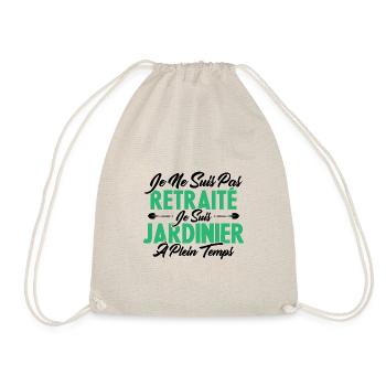 Je Ne Suis Pas Retraité Je Suis Jardinier - Sac de sport léger - nature - Devant