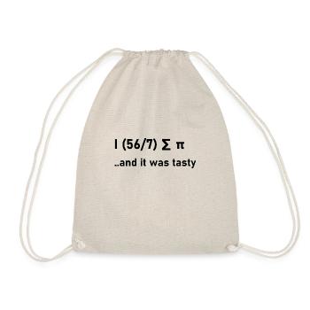 Math Cake Jokes Gift Gift Idea Nerd - Drawstring Bag - nature - Front