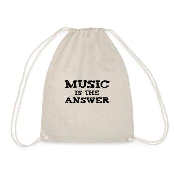 La musique est la réponse - Sac de sport léger - nature - Devant