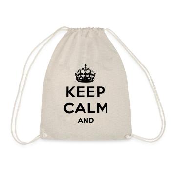 Keep calm and ... - Turnbeutel - Natur - Vorne