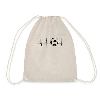 Battement de coeur de football - Sac de sport léger - nature - Devant
