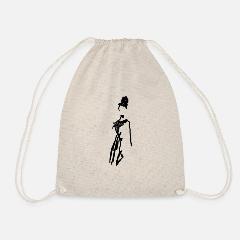 Audrey Hepburn skizze - Turnbeutel - Natur
