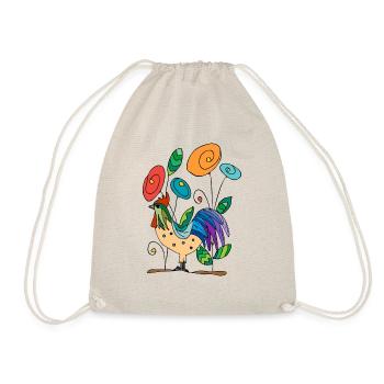 Rooster - Drawstring Bag - nature - Front
