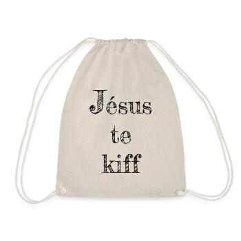 Jésus te kiff - Sac de sport léger - nature - Devant