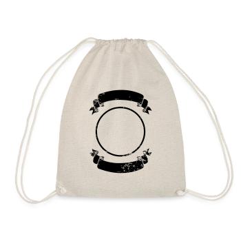 Symbole Cercle Bannière Vintage Ruban Ornement - Sac de sport léger - nature - Devant