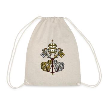 Wappen des Papstes Heiliger Stuhl - Turnbeutel - Natur - Vorne
