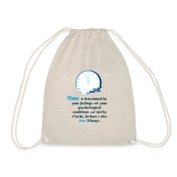 Time is the filling - Drawstring Bag - nature - Front