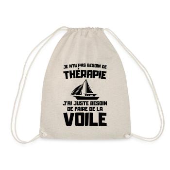 Je n'ai pas besoin de thérapie juste de voile - Sac de sport léger - nature - Devant