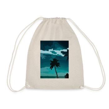 palm - Turnbeutel - Natur - Vorne