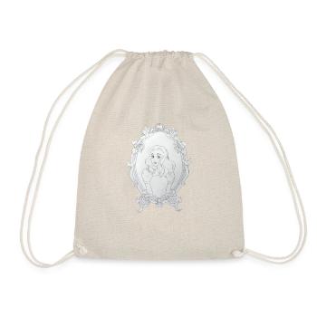 Portrait d'une jeune fille de dessin animé - Sac de sport léger - nature - Devant