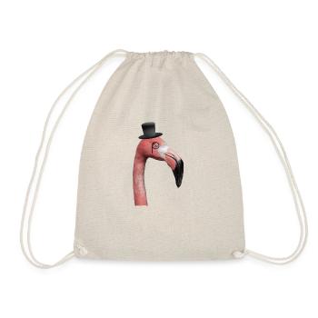 Flamingo Sir - Turnbeutel - Natur - Vorne