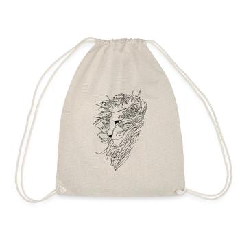 Lion - Drawstring Bag - nature - Front