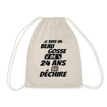 beau gosse de 24 ans qui déchire / anniversaire 24 - Sac de sport léger - nature - Devant