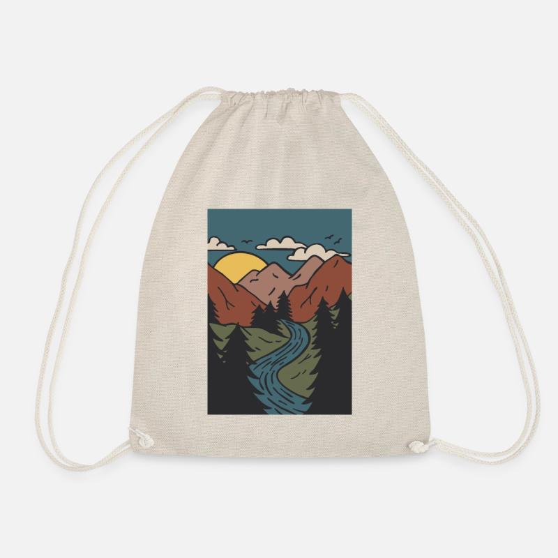LES MONTAGNES VOUS APPELLENT - Sac de sport léger - nature