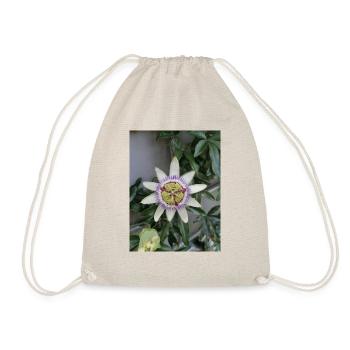 Passion Fruit Flower Passiflora - Drawstring Bag - nature - Front