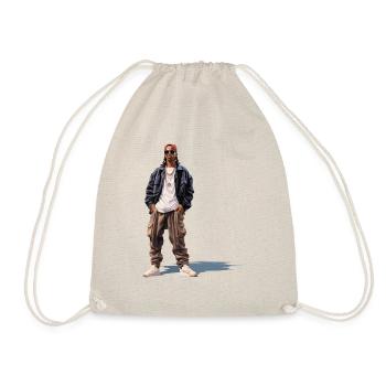 casual hip-hopper - Drawstring Bag - nature - Front