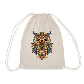 Colorful owl with many colors - Drawstring Bag - nature - Front