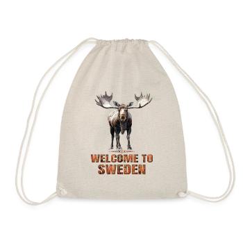 Schweden Schwedischer Elch bestes Tier Geweih Hirsch Hirsch - Turnbeutel - Natur - Vorne