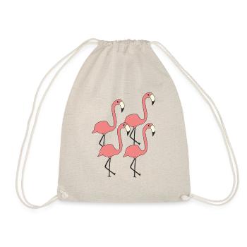 flamingo gruppe - Turnbeutel - Natur - Vorne