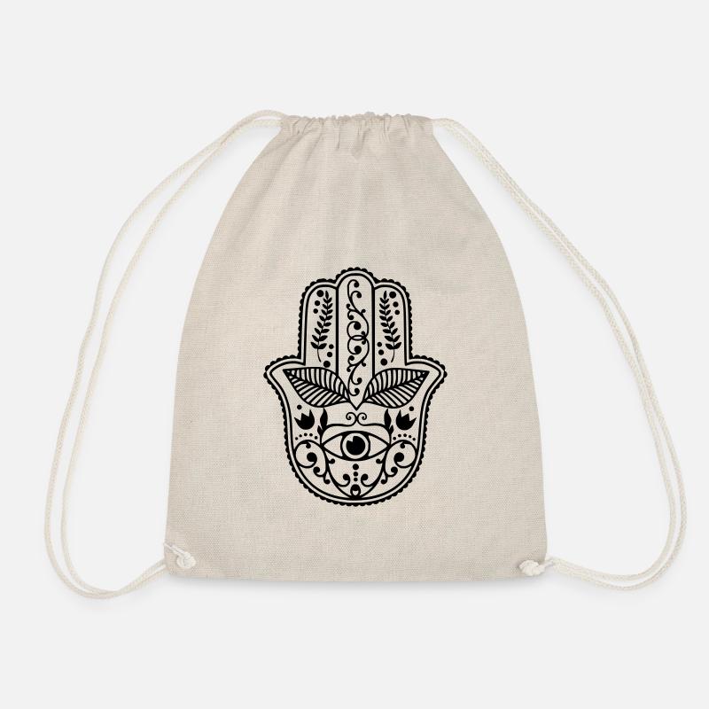 Hand der Fatima - Turnbeutel - Natur