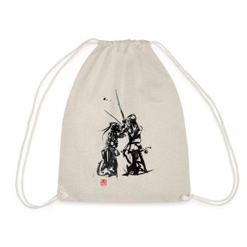 Kendo, a martial art from Japan - Drawstring Bag - nature - Front