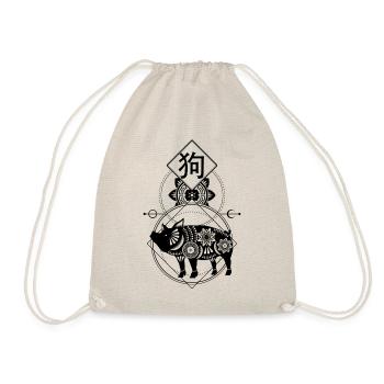 Chinese, Zodiac, Pig, Astrology, Star sign, Stars - Sac de sport léger - nature - Devant