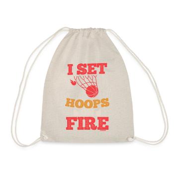 cool basketball saying player gift - Drawstring Bag - nature - Front