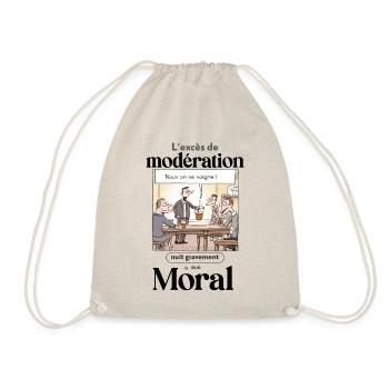 L'excès de moderation nuit à mon bon moral - Sac de sport léger - nature - Devant