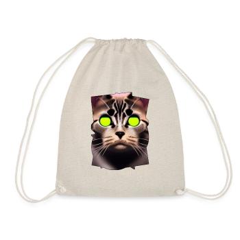 Cat face - Drawstring Bag - nature - Front