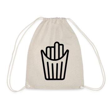 cornet de frites - Sac de sport léger - nature - Devant