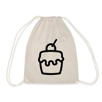 Cupcake - Turnbeutel - Natur - Vorne