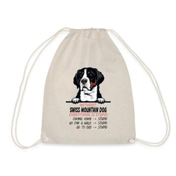 Ohne Schweizer Sennenhund ist alles doof - Turnbeutel - Natur - Vorne
