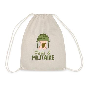 PAPA MILITAIRE t shirt - Sac de sport léger - nature - Devant