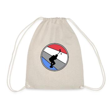 floorball floorball floorball season bandy - Drawstring Bag - nature - Front