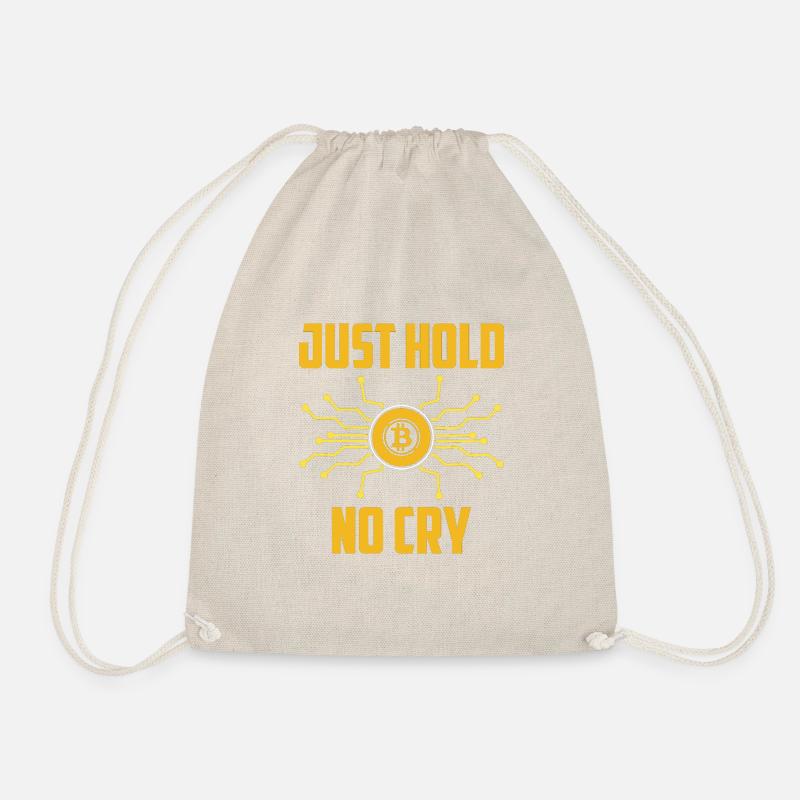 Just Hold No cry - Drawstring Bag - nature