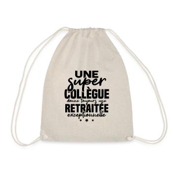Super collègue / retraitée exceptionnelle - Sac de sport léger - nature - Devant