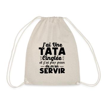 J ai une tata cinglée - Sac de sport léger - nature - Devant