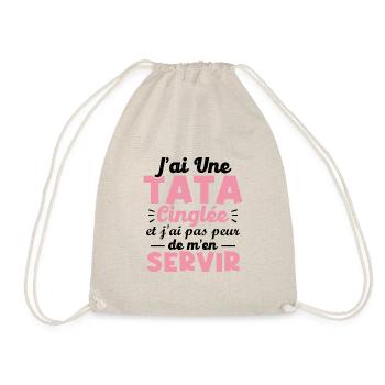 J ai une tata cinglée - Sac de sport léger - nature - Devant