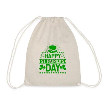 Happy St. Patrick's Day Irland Feiertag Geschenk - Turnbeutel - Natur - Vorne