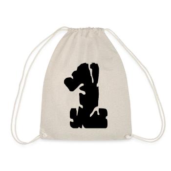 1 number jersey - Drawstring Bag - nature - Front