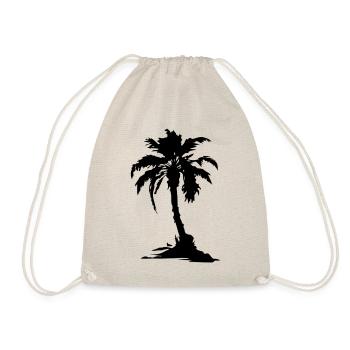 Symbole de la silhouette de Palm Island - Sac de sport léger - nature - Devant