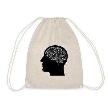 Brain full of currencies - Drawstring Bag - nature - Front