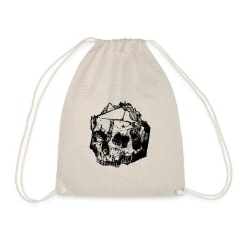 Pen and paper live by the dice, die by the dice - Drawstring Bag - nature - Front