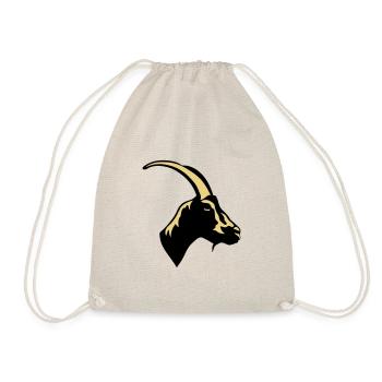 domestic animal goat 1 - Drawstring Bag - nature - Front
