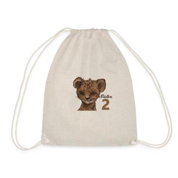 Enfin 2 - Anniversaire Enfant - Lion - Sac de sport léger - nature - Devant