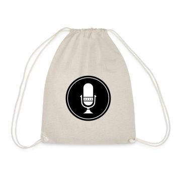 Podcast Mikrofon Symbol - Turnbeutel - Natur - Vorne