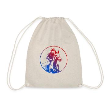 Silhouette de cheval d’équitation coloré - Sac de sport léger - nature - Devant